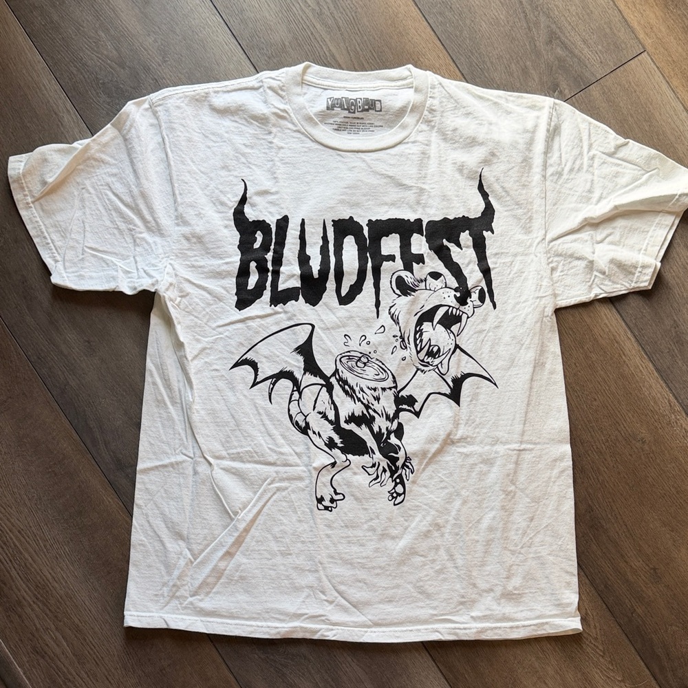 YUNGBLUD BLUDFEST White Graphic T-Shirt